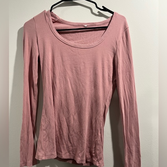 Pink ribbed longsleeve - Picture 1 of 1